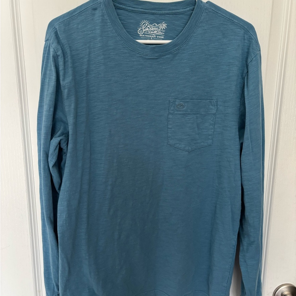 Southern Tide Teal Long Sleeve Tee